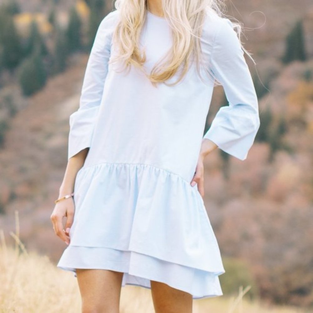 Zara Blue Mini Dress - Size S
